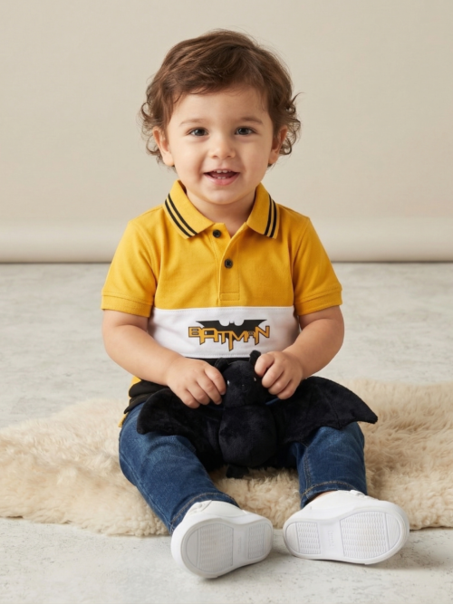 Batman Kids Polo Shirt – Stylish Summer Wear for Boys